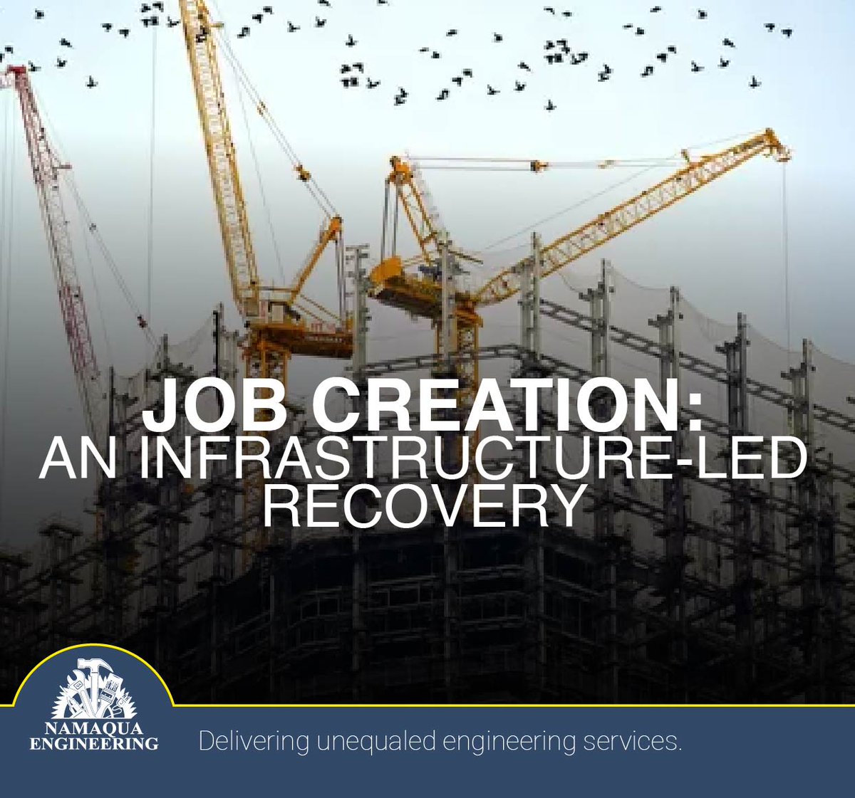 NamaquaE's tweet photo. The South African engineering and construction industry is currently under severe stress. According to the 2019 Budget Review report, public sector spend on infrastructure has reduced by almost R36 billion since 2016. #StayTuned #NamaquaEngineering #MyMatzikama #OurYear https://t.co/iOCd0nNm8k