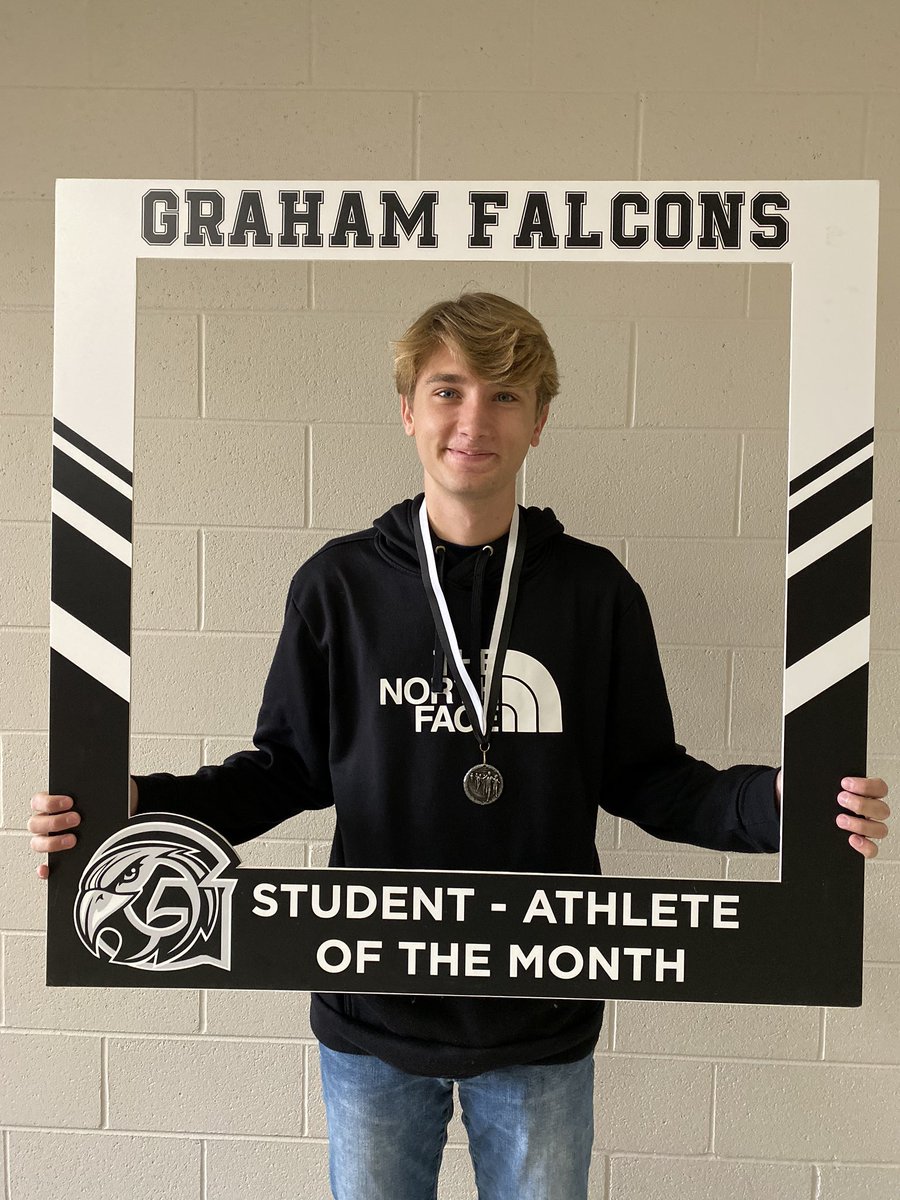 GrahamAthletics's tweet photo. Congratulations to the November student-athletes of the month.. Nolan Neves &amp; Payton McKellop!! https://t.co/gJQilcKDXa