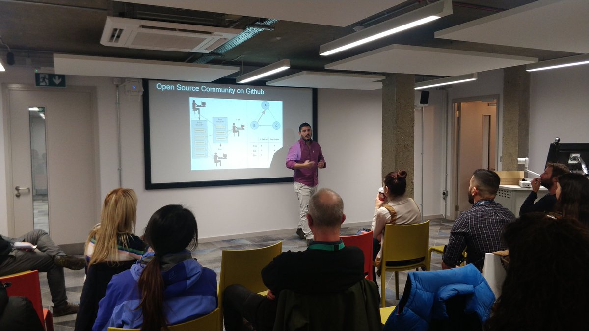 BSELBrunel's tweet photo. (3/4) Marco Ortu from @univca talking about the Butterfly "Affect": Impact of Development Practices Cryptocurrency Prices @BrunelCompSci #seminartalk #seminar #cryptocurrency #prices https://t.co/Yh69vo9T5h
