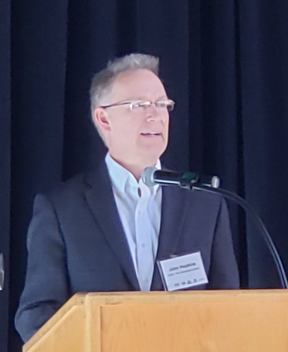 Learning the myriad applications for advanced composites at the UAMMI conference from John Hopkins, CEO of the Institute for Advanced Composites Manufacturing Institute IACMI.