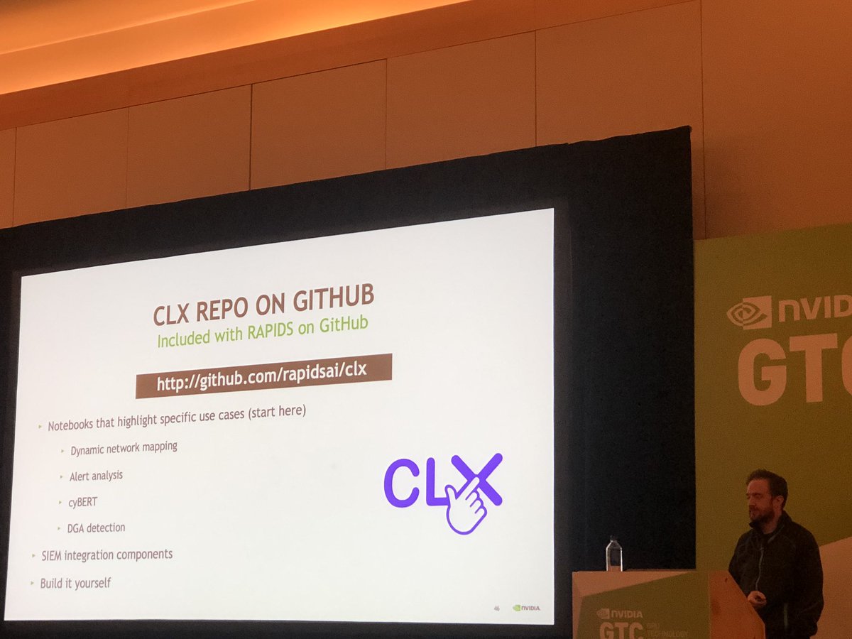 RAPIDSai's tweet photo. Check out #cyBERT and other examples of #CyberSecurity workflows with @rapidsai @PyTorch @dask_dev @blazingsql @numba_jit and more in #CLX. https://t.co/U0fni7dgiE https://t.co/nwd6955Tk3