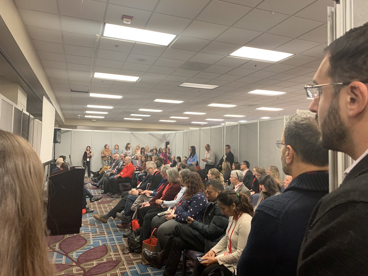 DrBackus's tweet photo. Standing room only at #ChatwithExperts session at #ACRM2019 today on Neurofeedback and TMS! ⁦@ACRMtweets⁩ https://t.co/GrWlv3rTVM