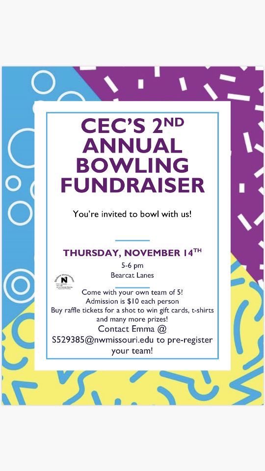 NorthwestCec's tweet photo. Get a team together and come bowl with us on November 14th! https://t.co/Sf6q9J7RHo