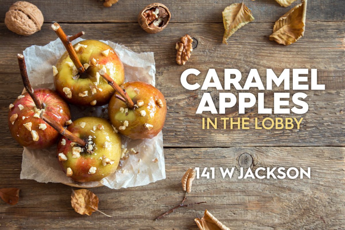 cbotbuilding's tweet photo. Tenants of 141 W Jackson: Grab a coworker and head down to the lobby starting at 11:30am for a caramel apple. Celebrate fall and satisfy your sweet tooth.
#141WJackson #CBOTBuilding #chicagoboardoftrade #glenstarproperties #glenstarconnect #fall #candyapple #yum https://t.co/C2NFDcZROm