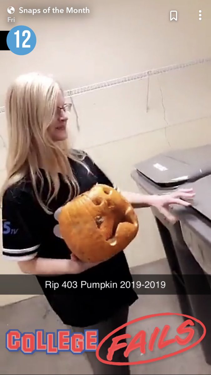 cindybranga's tweet photo. #collegefails Pumpkins should be recycled not trashed. Thanks #Recycle https://t.co/k5cF1PTw2s