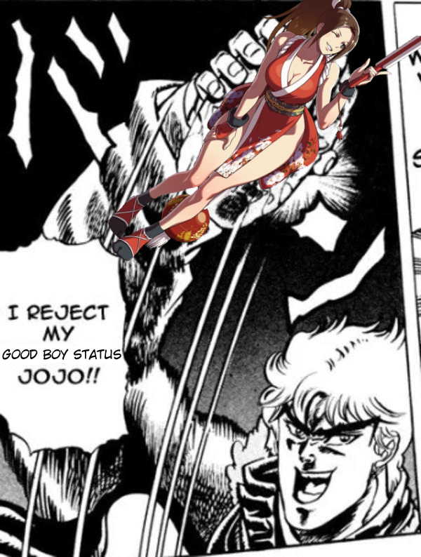 Sakurai: "Smash is for good boys and girls, no Mai for you."
Me: 