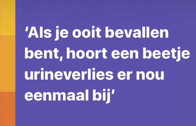 Hebben jullie al onze stelling voorbij zien komen waarmee we jou helpen meer inzicht te geven op wat normaal is en wat niet? Nog niet gezien? Kijk dan op FB en Instagram.

#urineverlies #incontinentie #bekkenbodem #zwangerschap  #bevallen #watisnormaal
