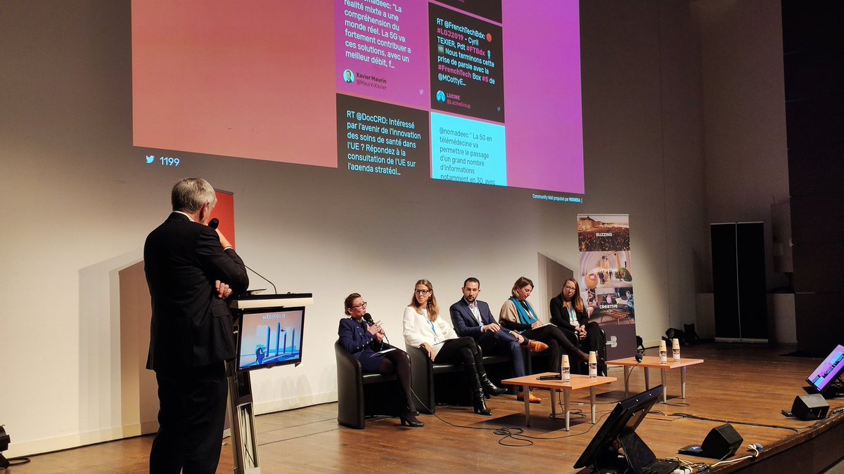 FrenchTechBdx's tweet photo. 🔴 #LGJ2019 - Table ronde 🎙️

"Les grands acteurs du territoire au service des entreprises de #esante" 

➡️ Charlyne Quercia / @fondationbxuniv
➡️ @MCottyEslous / @LucineGroup
➡️ Charlotte Malchère / @SanofiFR
➡️ Jonathan Belcastro / @CHUBordeaux
➡️ @hdesliens / @FrenchTechBdx https://t.co/Gd2GEXRoX2