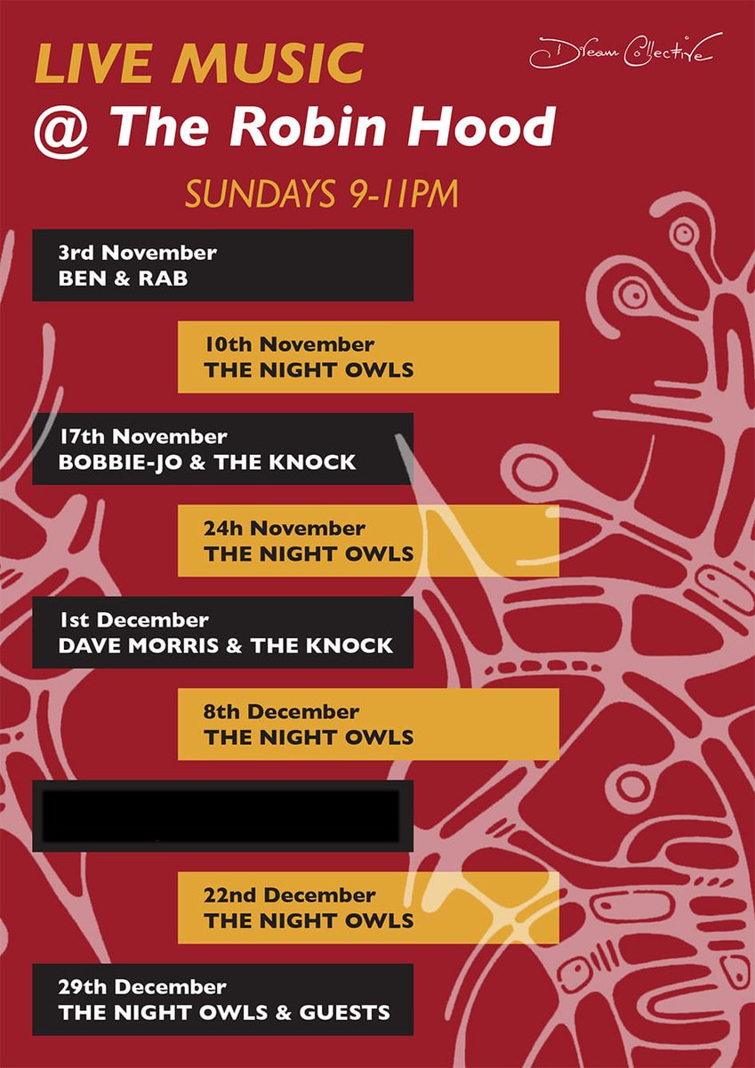 RobinHood_Pub's tweet photo. Live music every Sunday night starting at 9pm at the Robin hood.  Karaoke this Saturday night starting 7pm. https://t.co/fyeT6TftB5