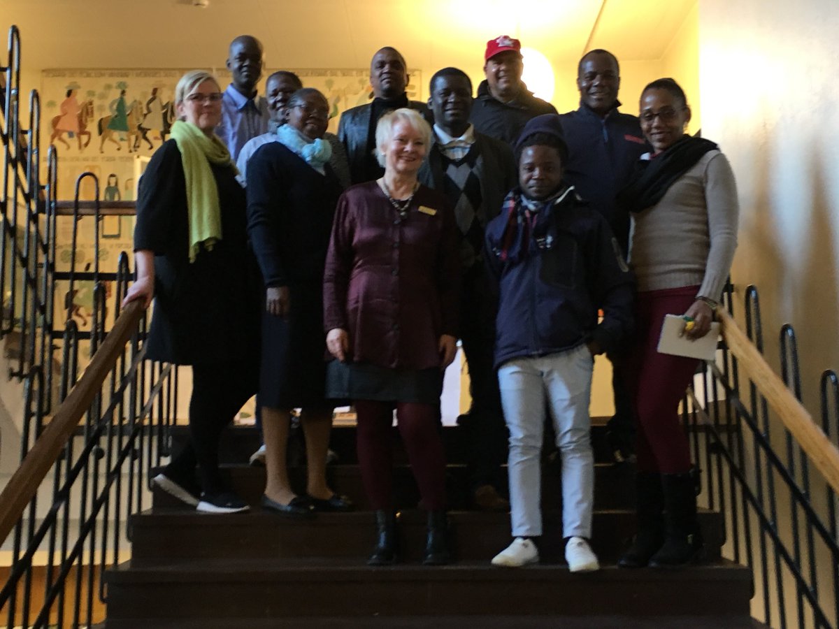 Studiebesök från Moçambique på Käppala skola. Tema hållbar utveckling.