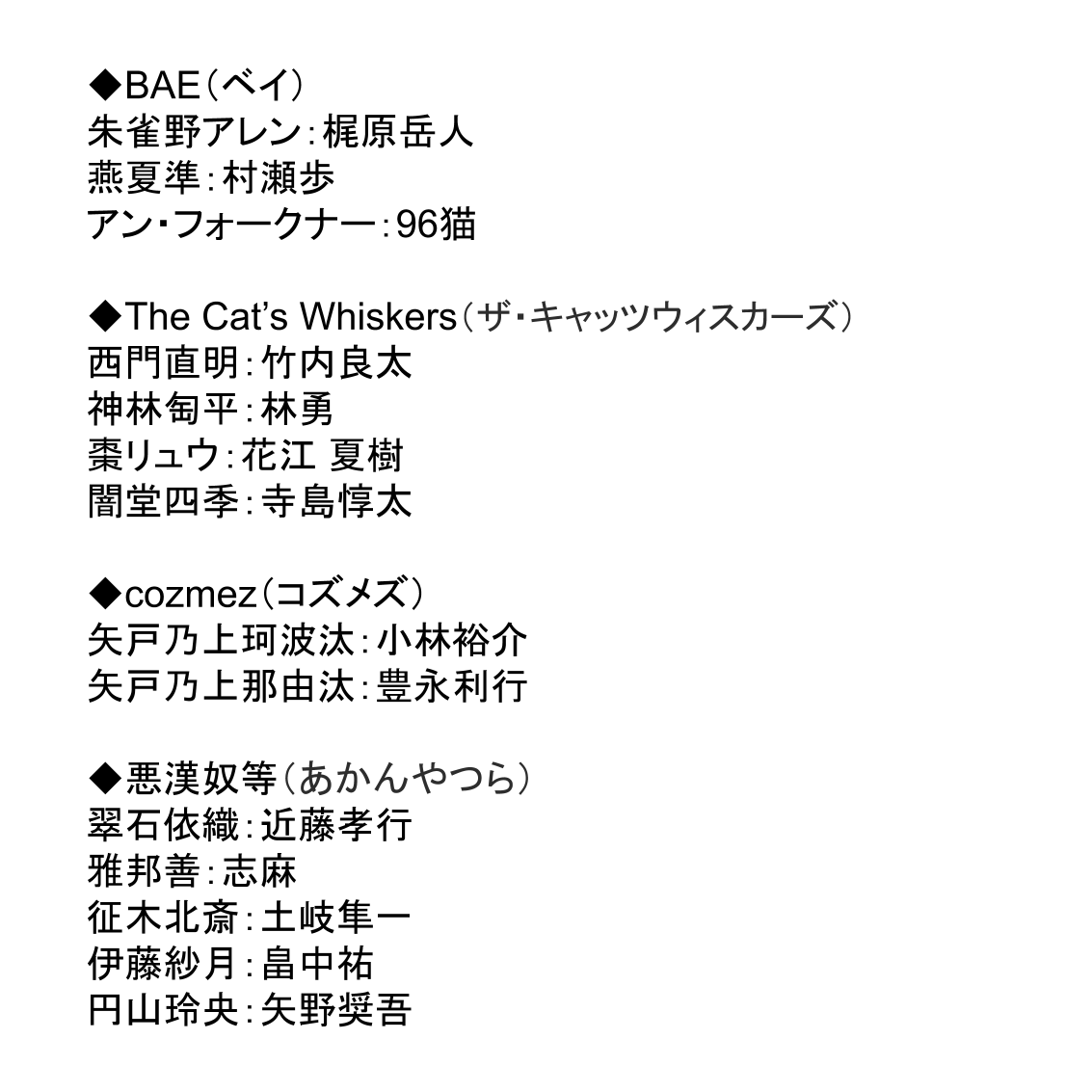 ライブドアニュース 1000rt 声優 歌い手 Hiphopプロジェクト始動 梶原岳人 花江夏樹ら参加 T Co Ppsbcd7gjm 4チーム14名のラッパーを声優12名と歌い手2名が担当 歌い手からは96猫 志麻 浦島坂田船 が参加する T Co P7rlja6bed