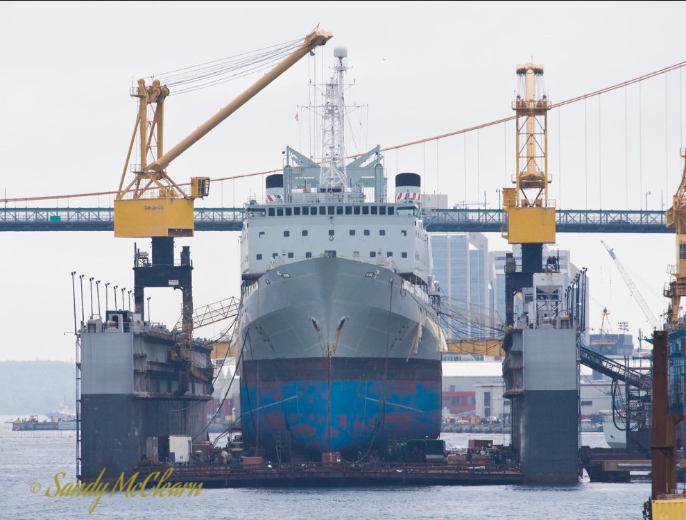 sandymcclearn's tweet photo. #HMCSPreserver in drydock at Halifax Shipyard in 2010. #RCNavy https://t.co/zXKYMLOgzd https://t.co/vjHbOZ0Op1
