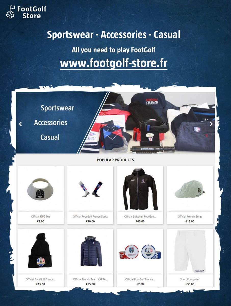 FootGolfFrance's tweet photo. #Store
All you need to play FootGolf is in https://t.co/5K6LwPFqCx
#EspritFootGolf #FootGolfforAll #FootGolf  ⚽️⛳️ https://t.co/IDYUZcz1d0