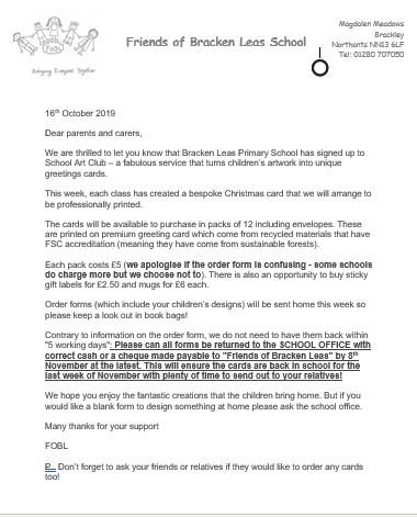 FriendsOfBLeas's tweet photo. Please can all Christmas card orders be returned by THIS Friday! If you want to change your design, please see the school office for a spare form... remember not to cut or fold the forms and place all orders in the school post boxes or hand in to the office -Thanks again! https://t.co/7lTRyM9M5s