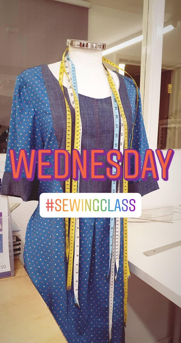 brenda_studio's tweet photo. We're warming up in the studio with our projects in class. #sewingclass #beginnerssewing #worcestershirehour https://t.co/XutokGzsLX