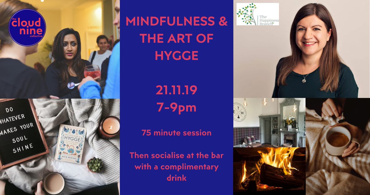 Have you booked your ticket for the Mindful &amp; Hygee workshop on the 21st?
Meet like-minded ladies, explore Mindfulness and the Danish founded art of Hygee, then head to the bar for a complimentary Hot Chocolate... Mmm! 
For tickets: eventbrite.co.uk/e/mindfulness-…