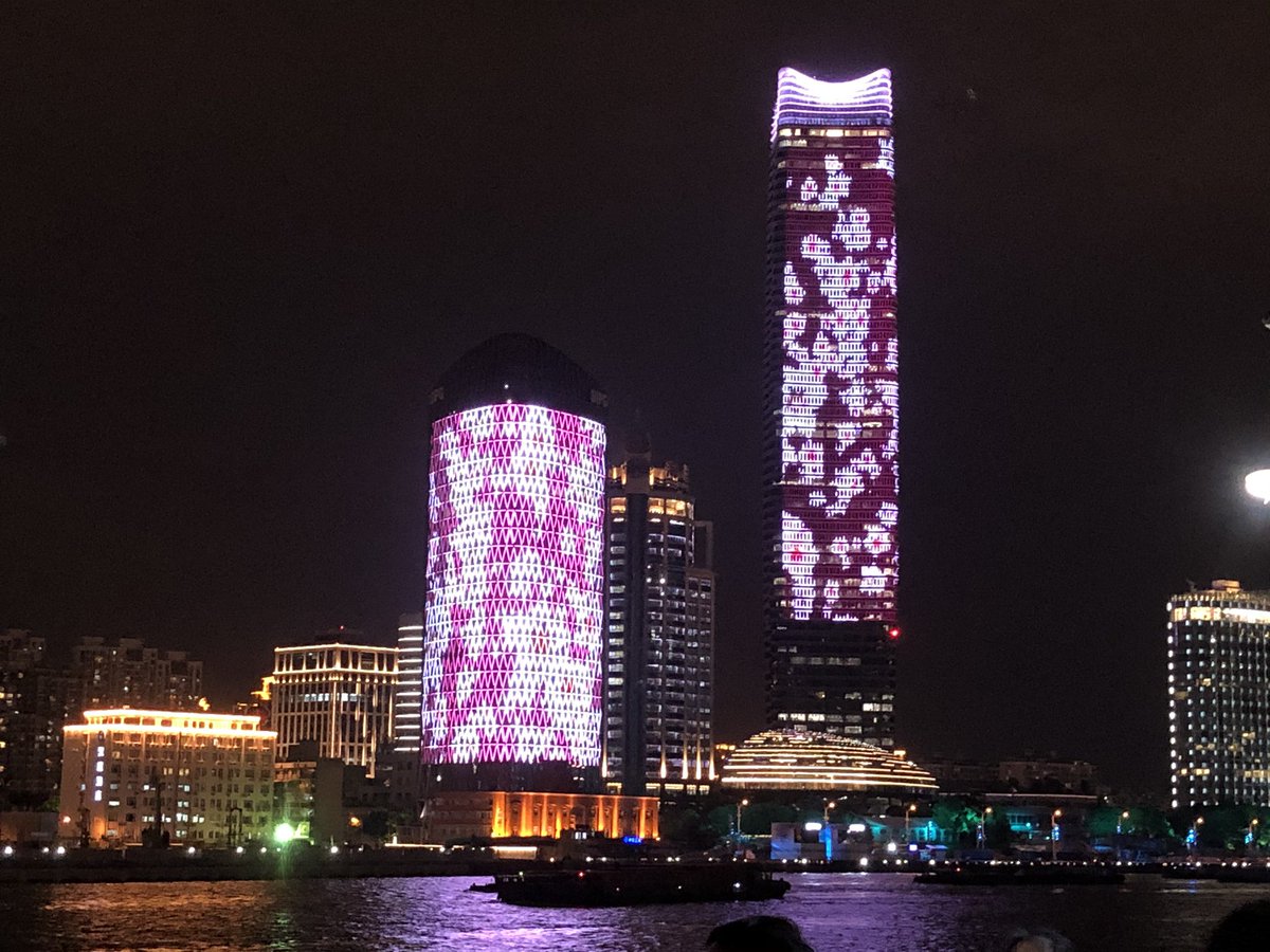 We ended our night, and our stay in Shanghai, with a riverboat cruise on the Huangpu River! Off to Beijing tomorrow! <a href="/rochcommschools/">Rochester Community Schools</a> #RCSGlobal