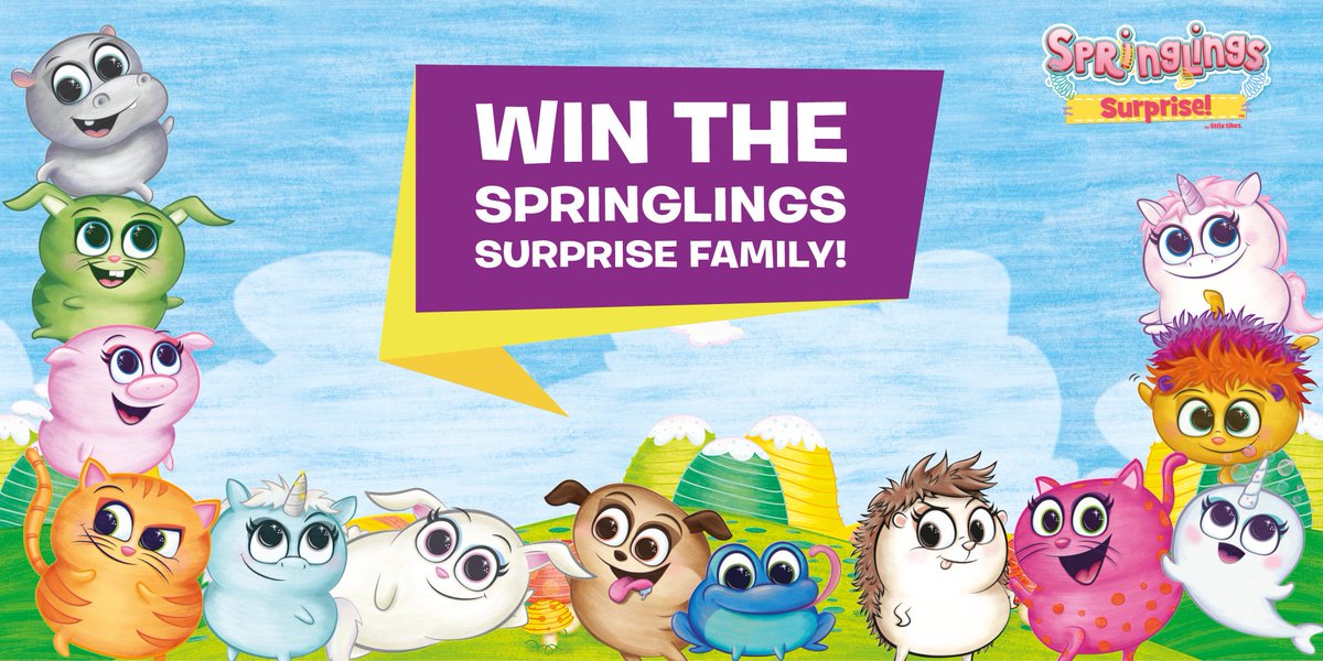 SmythsToysUK's tweet photo. LAST CHANCE TO ENTER !
Springlings Surprise are happy, playful collectibles from 
@LittleTikesUK !⭐
Want to win the entire Springlings Surprise family, consisting of 24 adorable plush animals? ❤
Simply re-tweet to enter! 😄
Competition ends TONIGHT, 6th November at 11:59pm. 🕛 https://t.co/DVnbdM9Za6