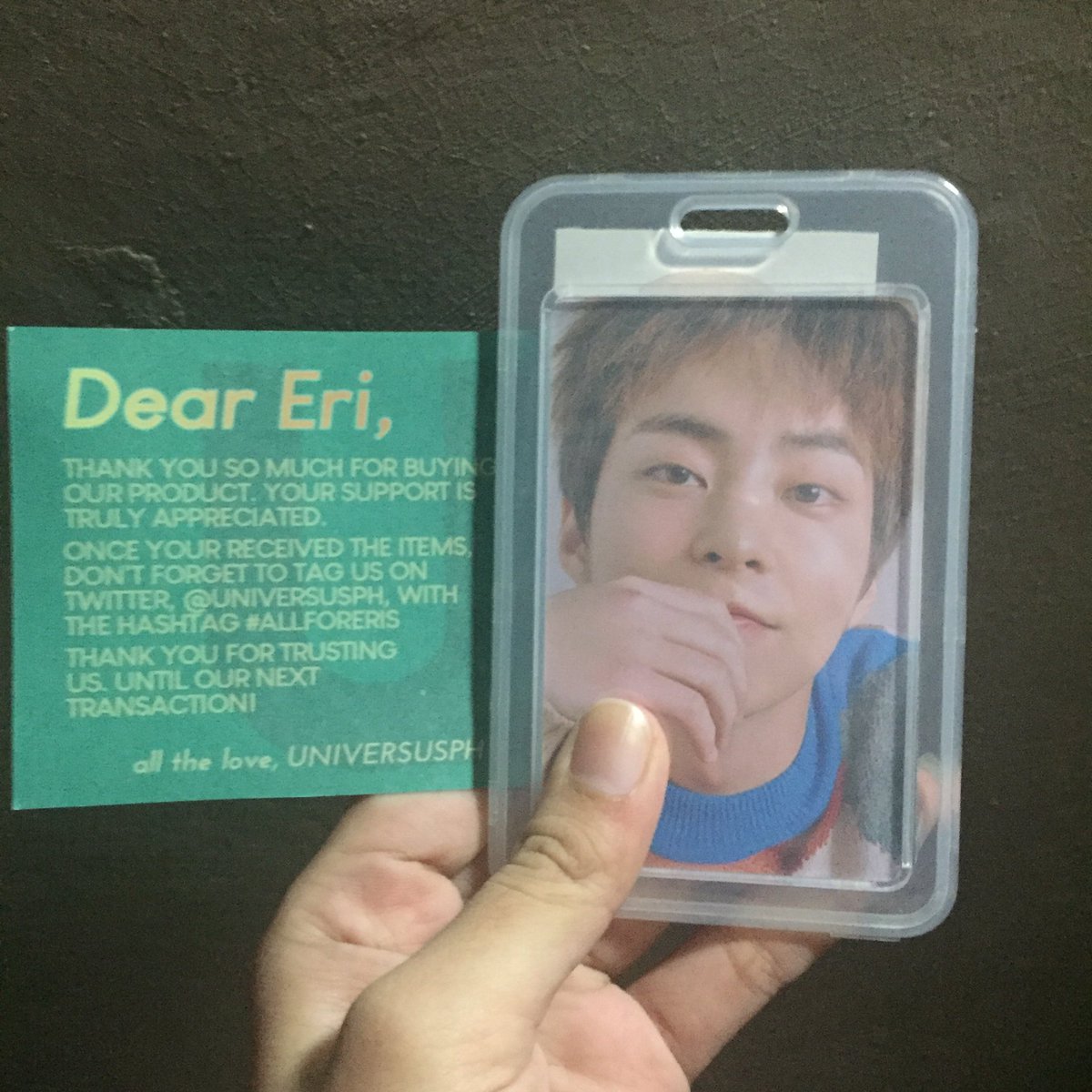 onlyyeollie's tweet photo. Thank you @universusph and for the PC freebies! Sooo cuteeee 😭🥺💕💕 #ALLFORERIS https://t.co/LGb2dSywYJ
