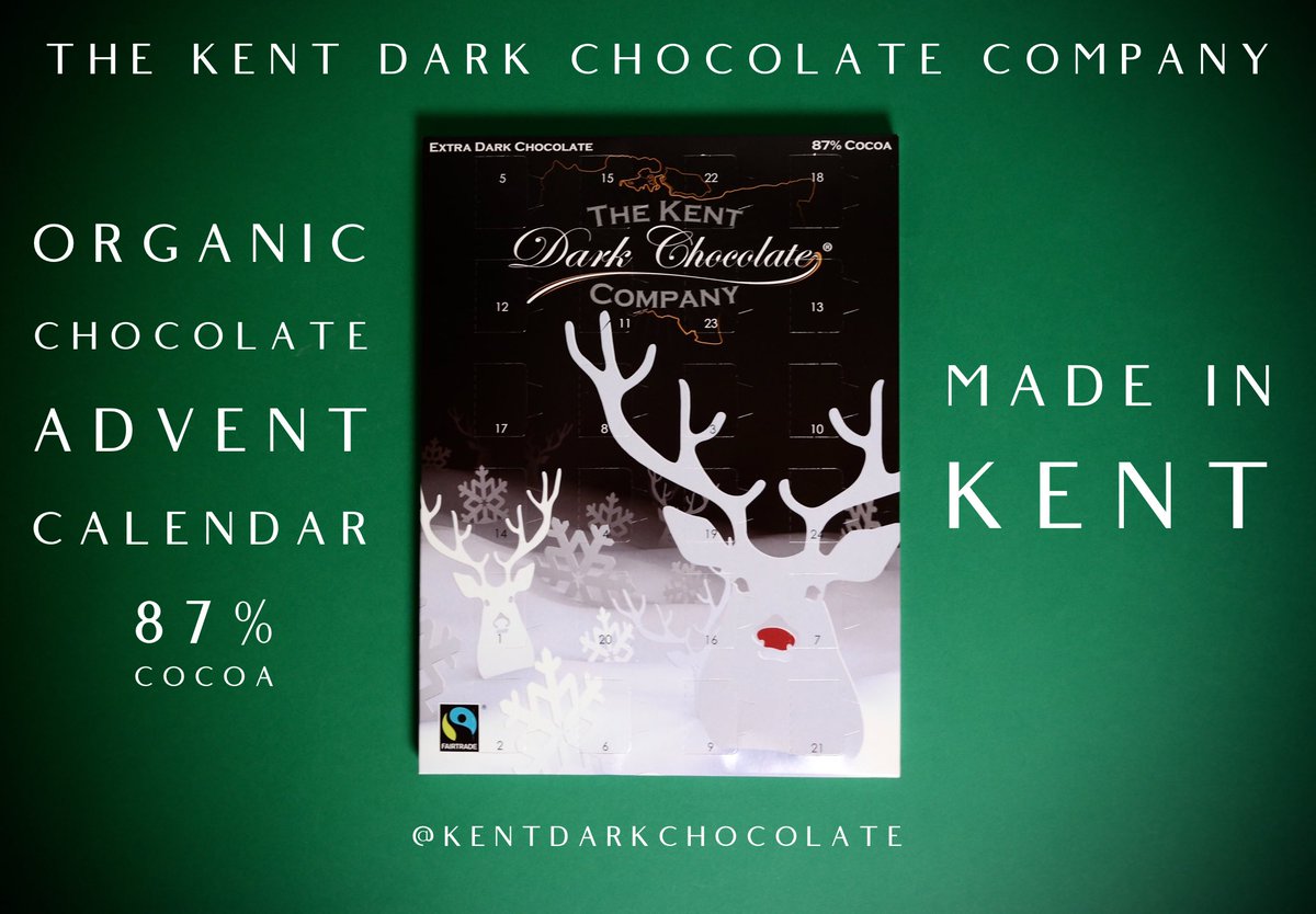KentDarkChoc's tweet photo. 25 days until December. Our 87% cocoa advent calendars are available now from our website and https://t.co/IQu77y6Yvq 🎄❤️

#chocolate #organic #kent #producedinkent #madeinkent #buylocal #christmas #adventcalendar https://t.co/Bp8I2aE9jS