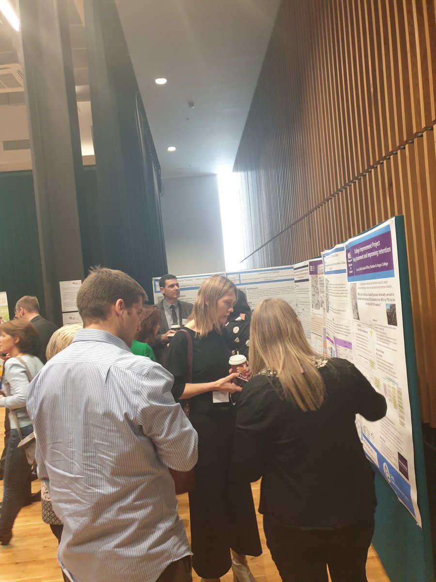 Some great discussions at our Quality Improvement Stall! Join us in the main hall! #studentexperience <a href="/ColDevNet/">CDN</a>
