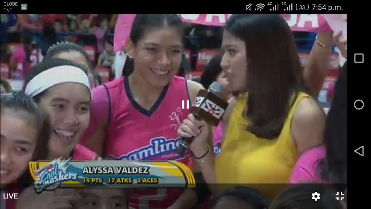CostalesKat's tweet photo. Congrats #CreamlineCoolSmashers  #PVLOpenConference2019  #POG @AlyssaValdez2 💙👏👏👏 https://t.co/YYDwvGU73x