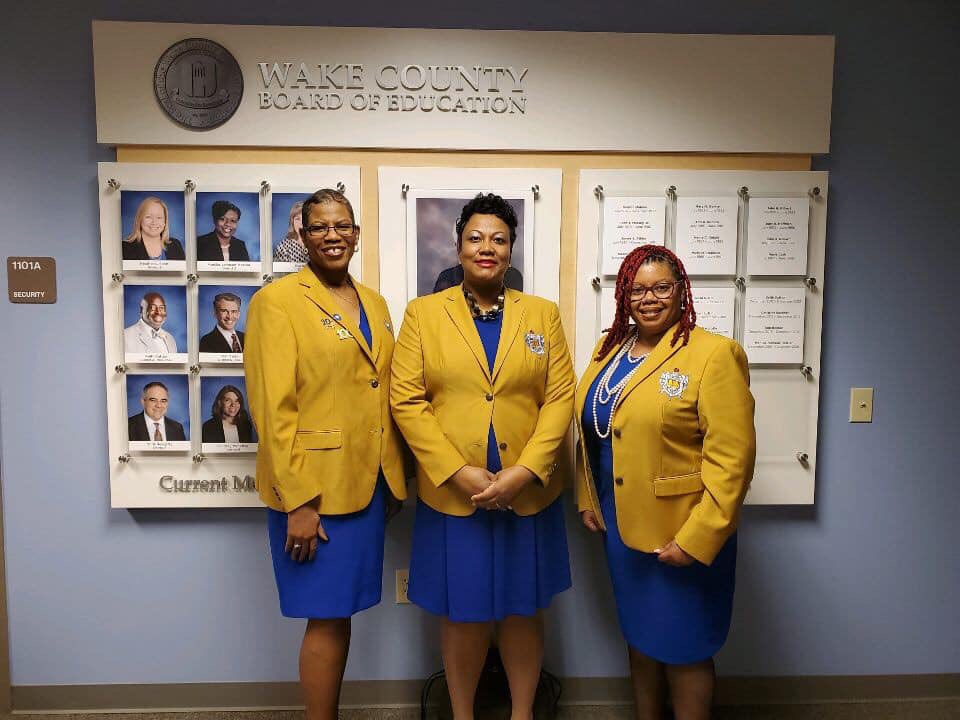 BLSSGRho22's tweet photo. Members of BLS attended tonight’s Wake County Board of Education meeting. We are committed to better understanding the policies of our school system and how resources are allocated to support more than 160,000 students. #SGRHO #GREATER #BLS #WeServe https://t.co/DWWGNXxx5f