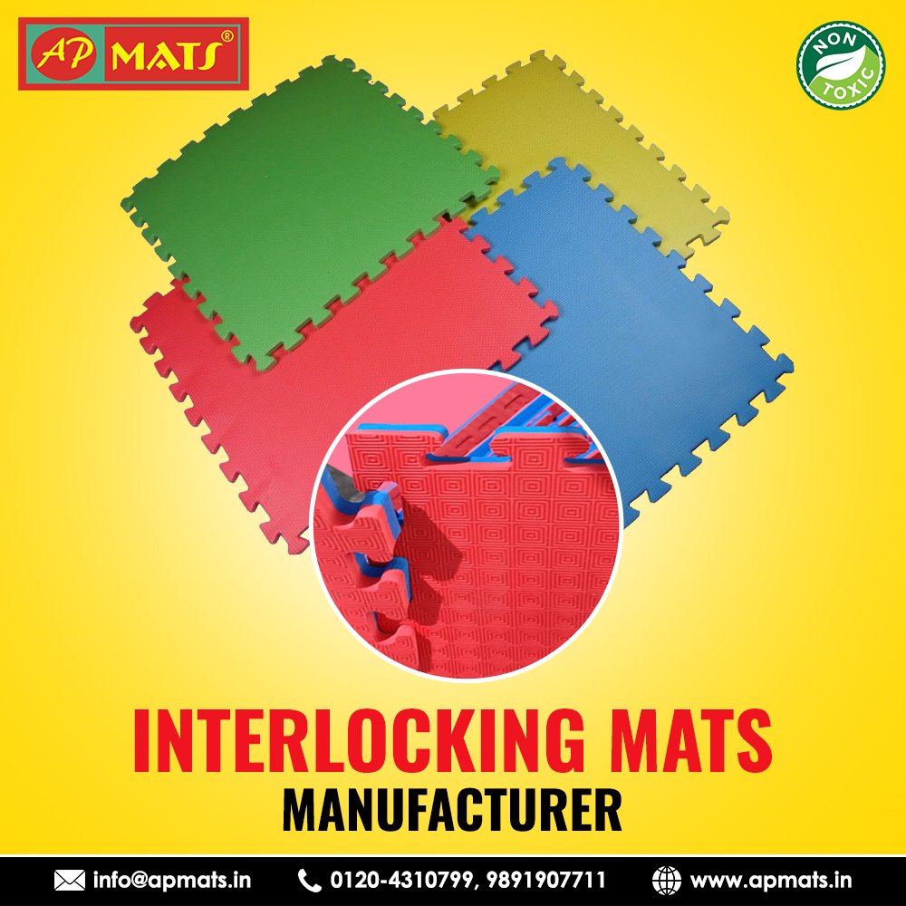 APMats1's tweet photo. Interlocking mats are one of the most easygoing #mats which are easy to install and convenient in terms of use.
For more details visit our website: https://t.co/fETbD6ptmE
Call us at 9891907711
#APMats #Manufacturer #InterlockingMats #Supplier #SportsMats #Practice #India https://t.co/U6YOqOtZL0