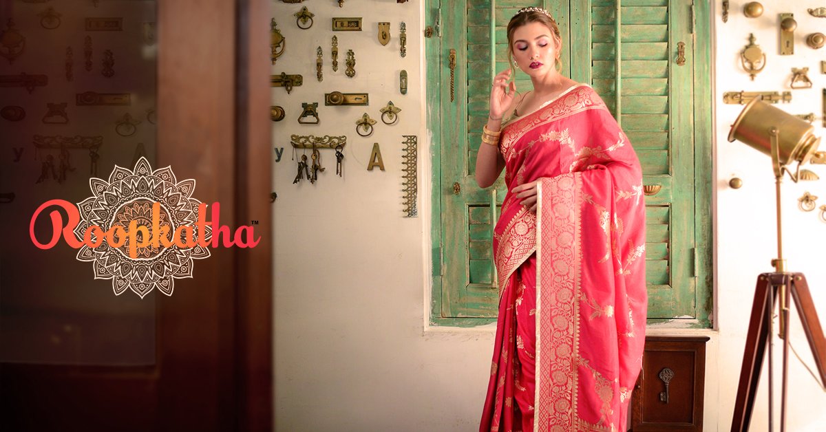 roopkathaweb's tweet photo. Be it a wedding or festive season, bright colors and rich designs are always beautiful!. #Roopkatha brings this chanderi silk out of the closet for you to own. Shop Now: https://t.co/E7FrLKQ8sS #LoveForSarees #EthnicCollection #EthnicWear https://t.co/yzfpzmNAqt