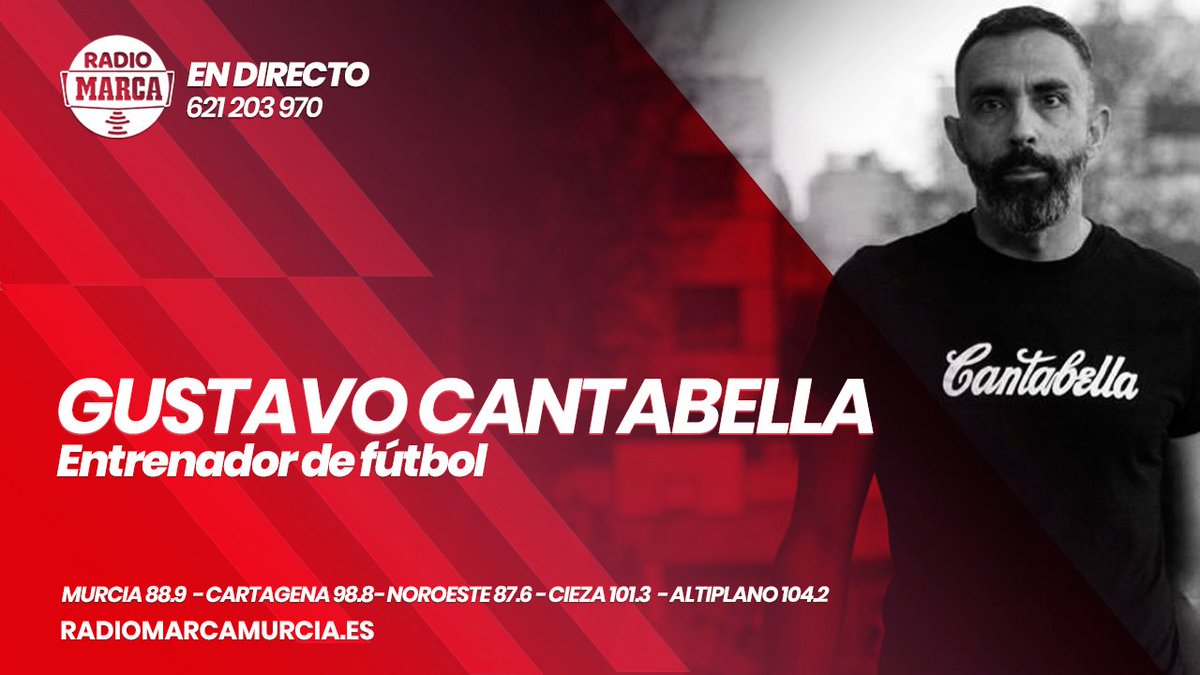 🗣<a href="/Cantabella7/">Gustavo Cantabella</a>, entrenador de fútbol:"No me sorprende tanto cambio en los banquillos de los clubes regionales. La falta de criterio y la mala planificación son los motivos principales".

🔴DIRECTO radiomarcamurcia.es
 #DirectoMarcaRM 621 203 970 📲