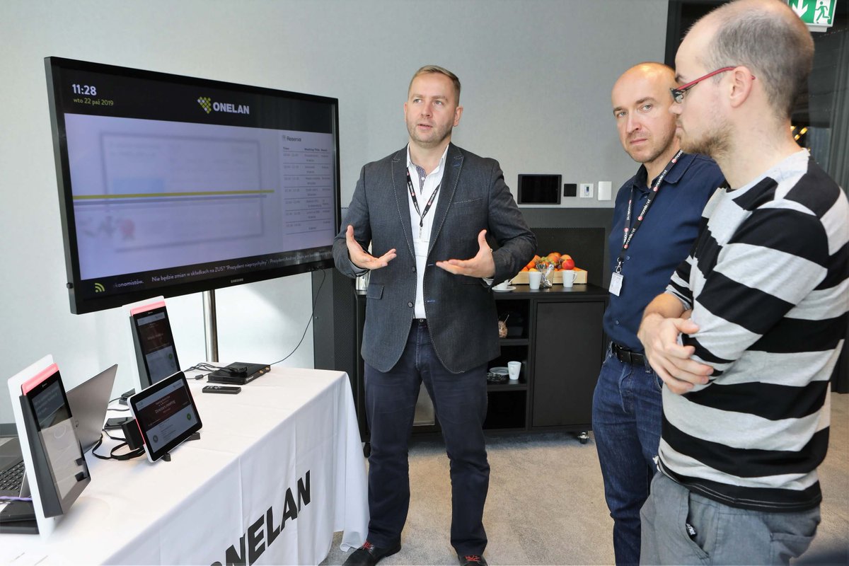 gorasinski's tweet photo. A great series of #businessbreakfasts in #Poland with our partners #Veracomp and 
@morele_net
. It was great to get to speak to so many people about their problems in the #officespace with which we could help. 
@onelan_ltd
 #ONELAN #Reserva #ReservaEdge #digitalsignage #CMS #NTB https://t.co/tJj1zswxmF
