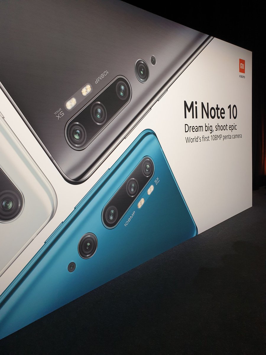 LucyHastilow's tweet photo. At the global debut of the world's first 108MP penta camera smartphone from Xiaomi #daretodiscover #minoteseries https://t.co/ezw5rfGsDi
