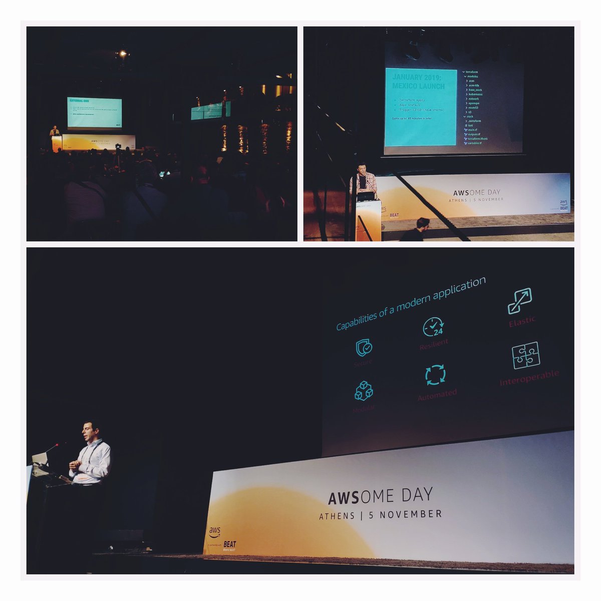 Stackmasters (@stackmasters_eu) on Twitter photo Great time with great talks at yesterday's #AWSomeDay 2019 in Athens by <a href="/awscloud/">Amazon Web Services</a> & <a href="/thebeatapp/">@TheBEATapp</a>
#AWS #devops #microservices #kubernetes #terraform Great time with great talks at yesterday's #AWSomeDay 2019 in Athens by <a href="/awscloud/">Amazon Web Services</a> & <a href="/thebeatapp/">@TheBEATapp</a>
#AWS #devops #microservices #kubernetes #terraform