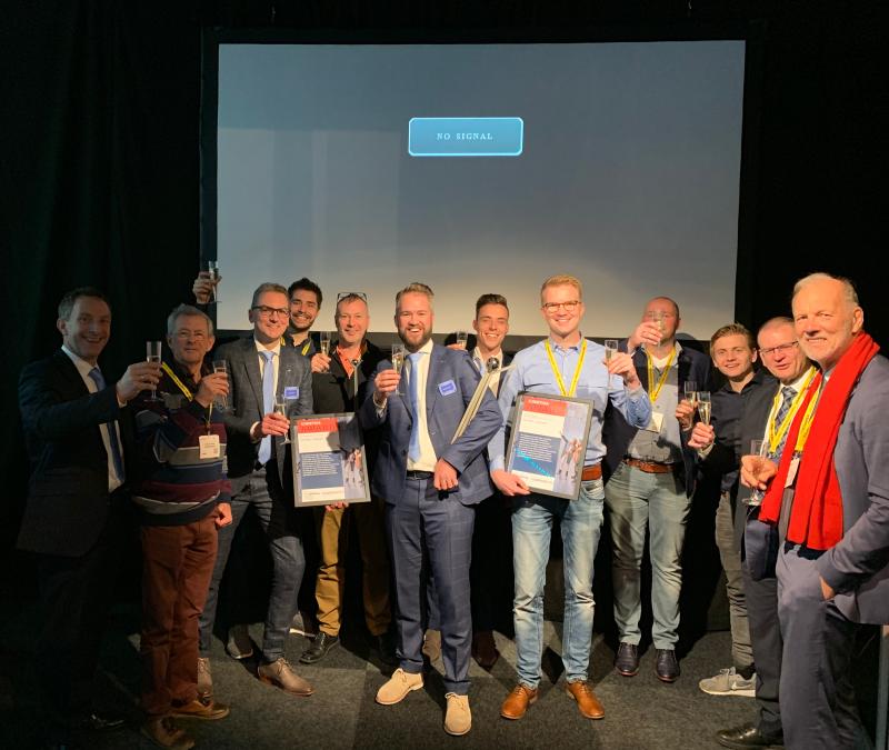 Accerion's tweet photo. Congrats to our partner Eurotec Automation & Warehouse Systems for winning the #logistica Award 2019! We’re so pleased to see the #Lowpad recognized as THE leading industrial #robot for #logistics. When our partners succeed, we succeed. Well done! 👏👏👏 https://t.co/LU85oYHVtu https://t.co/uyN9Ex6ooi
