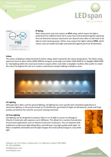 LEDspan's tweet photo. What to consider when choosing LED Lighting in your cleanroom.
For more information check out https://t.co/KPBFvlT7CV
#LEDspan #LED #Lighting #Cleanroom https://t.co/mLiNl1UOI3