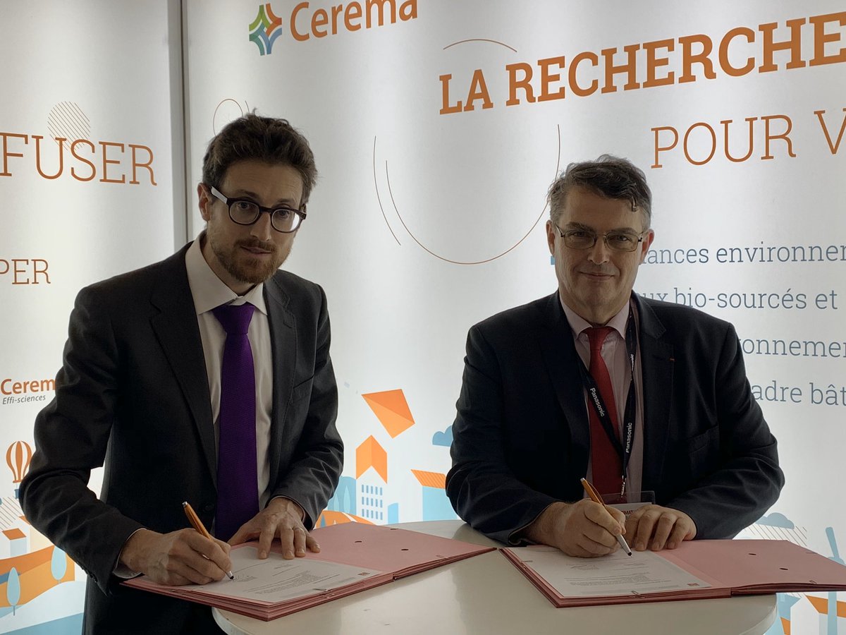 Agir pour la Qualité des Construction : @AQC_FR et <a href="/Cerema/">REDONDO</a> associent leurs efforts. Signature d’une convention cadre sur le salon <a href="/Batimat/">BATIMAT</a>  @Effi_science