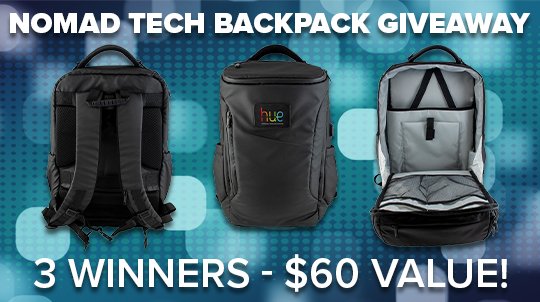 GoldBondInc's tweet photo. Enter to win one of three FREE Personalized Nomad Tech Backpacks! This includes a custom nameplate and free shipping. The contest ends Nov. 27th. Good luck!
.
.
#giveaway #techbackpack #freebackpack #promoproducts #promotionalitems #techbag #contest #promoproductswork https://t.co/5t46BtHS3N