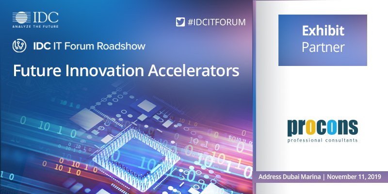 SEIDORONE's tweet photo. Meet us at IDC IT Forum 2019, Future Innovation Accelerators
Date: November 11, 2019
Location: Address Dubai Marina
Stand: E04
For registration: https://t.co/om8IENIxEb
#SAPBusinessOne #Procons #IDCITFORUM https://t.co/W2ETAIhKfa