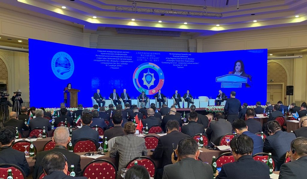 UNODC_ROCA's tweet photo. "We all are at the Conference to discuss issues of common concern & find solutions to complex security challenges facing world,counter threats to international peace,security & sustainable development.” - Ms. @MittalAshita at the 7th Scientific & Practical Conference of #RATS_SCO https://t.co/ppTfdIQVxC