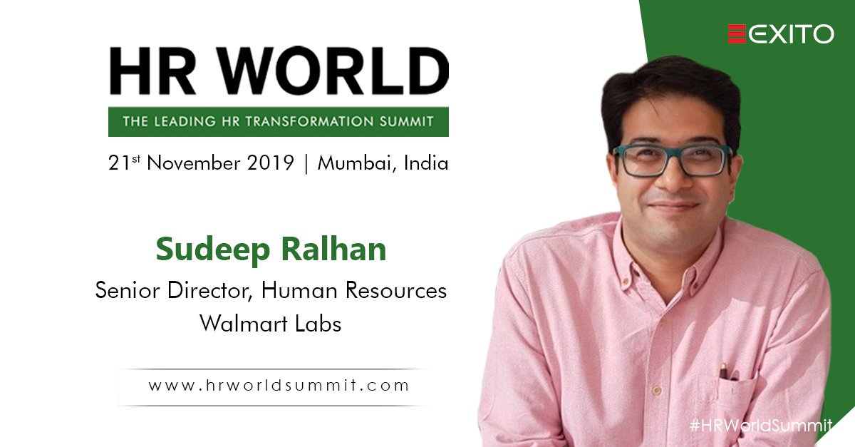 HRWorld2's tweet photo. We are excited to announce Sudeep Ralhan as speaker for the #HRWorldSummit taking place at #Mumbai on 21st November 2019. 

Meet him at:  https://t.co/kEOEmturd1

Event by @ExitoEvents 

#exito #exitoevents @WalmartLabsInd #conference #speaker #announcement https://t.co/k4G3Q0YQ2N