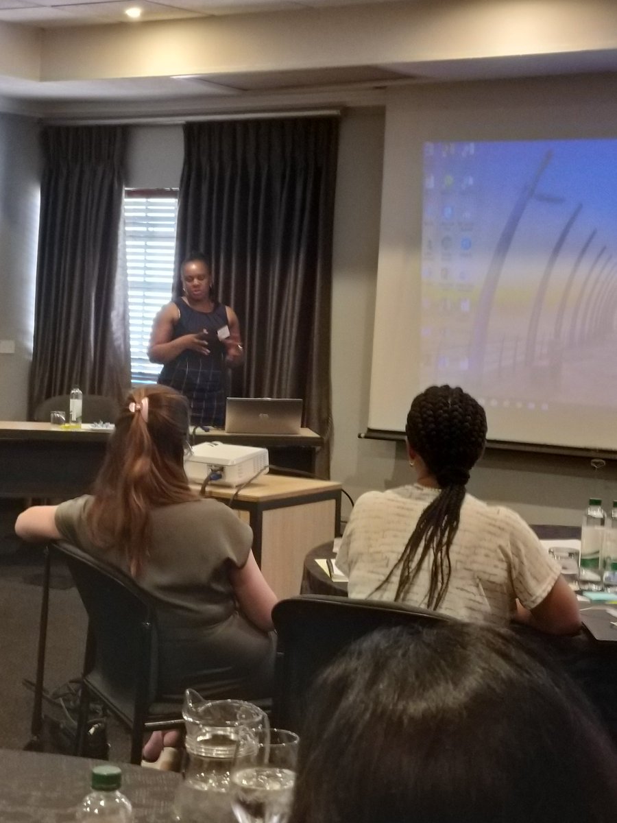 Mandisa Cakwe from DHET keynoting <a href="/NATHEP_/">NATHEP</a> <a href="/BehariLeak/">Kasturi Behari-Leak</a> speaking about the need to elevate importance of teaching in academic role