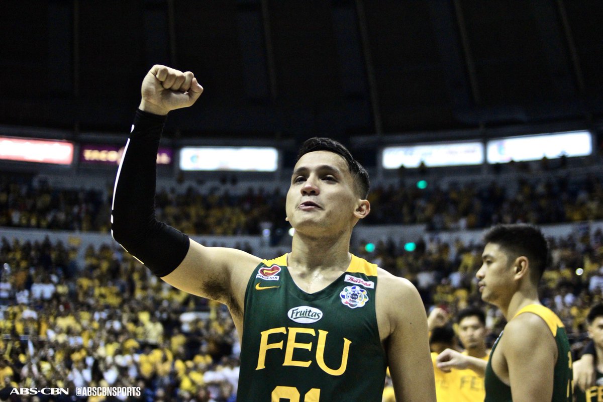 abscbnsports's tweet photo. To the sweet-shooting kid from Rizal:

Thank you for coming up clutch every time the Tamaraws needed you
Thank you for sharing about your faith
Thank you for leading by example

Ino Comboy, thank you for your service🔰

#ThankYouSeniors #UAAPSeason82 https://t.co/LV6lFzgxRO