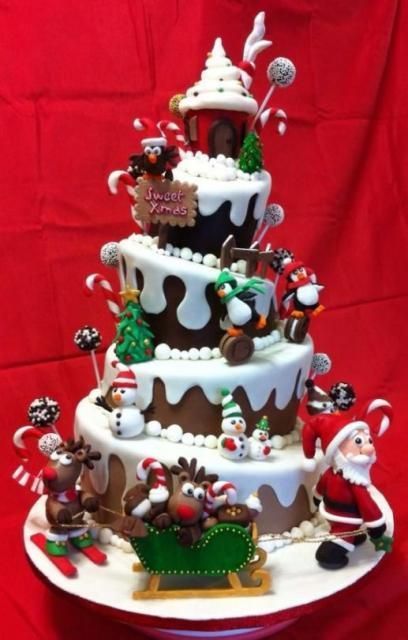 ChristmasDeco97's tweet photo. Cake For Christmas.
Cake with irregular layers, with various Christmas characters.
#christmas #Delicious #christmascake #cake https://t.co/QKejQTOWG0