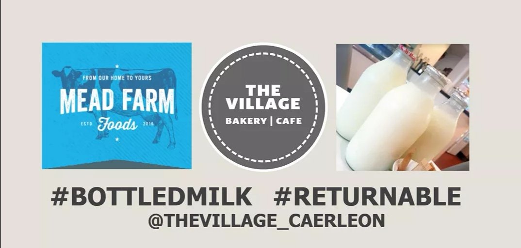 Mead_Farm_Foods's tweet photo. Announcement to all locals in Caerleon.
Free Range Milk in glass bottles is available now in @thevillage_caerleon Bakery.
Hurray #caerleon for making difference towards saving plastic packaging! #ReduceReuseRecycle https://t.co/ewCGNmisCk