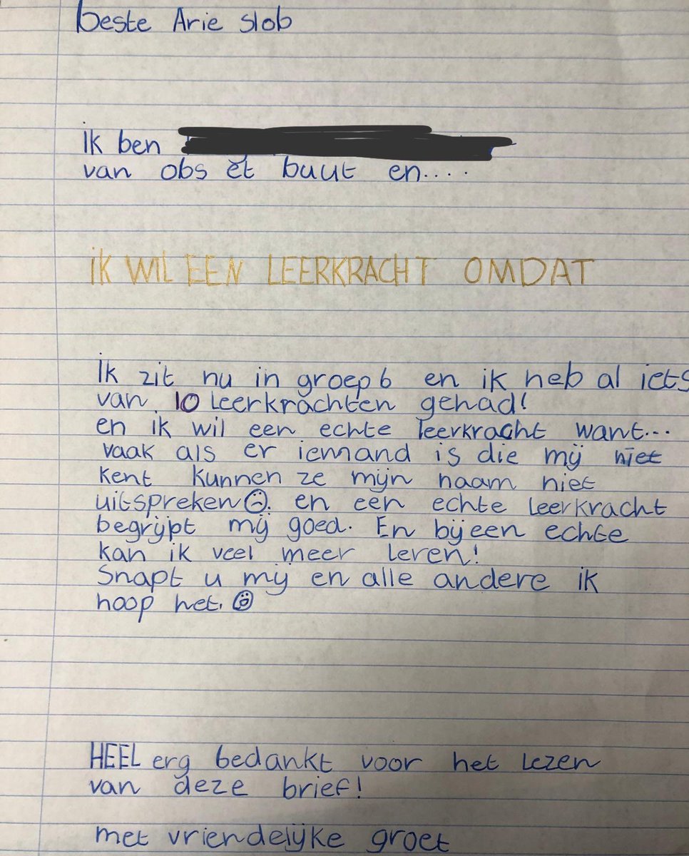 Minister <a href="/arieslob/">Arie Slob</a> leest u onze brieven? #investeerinonderwijs