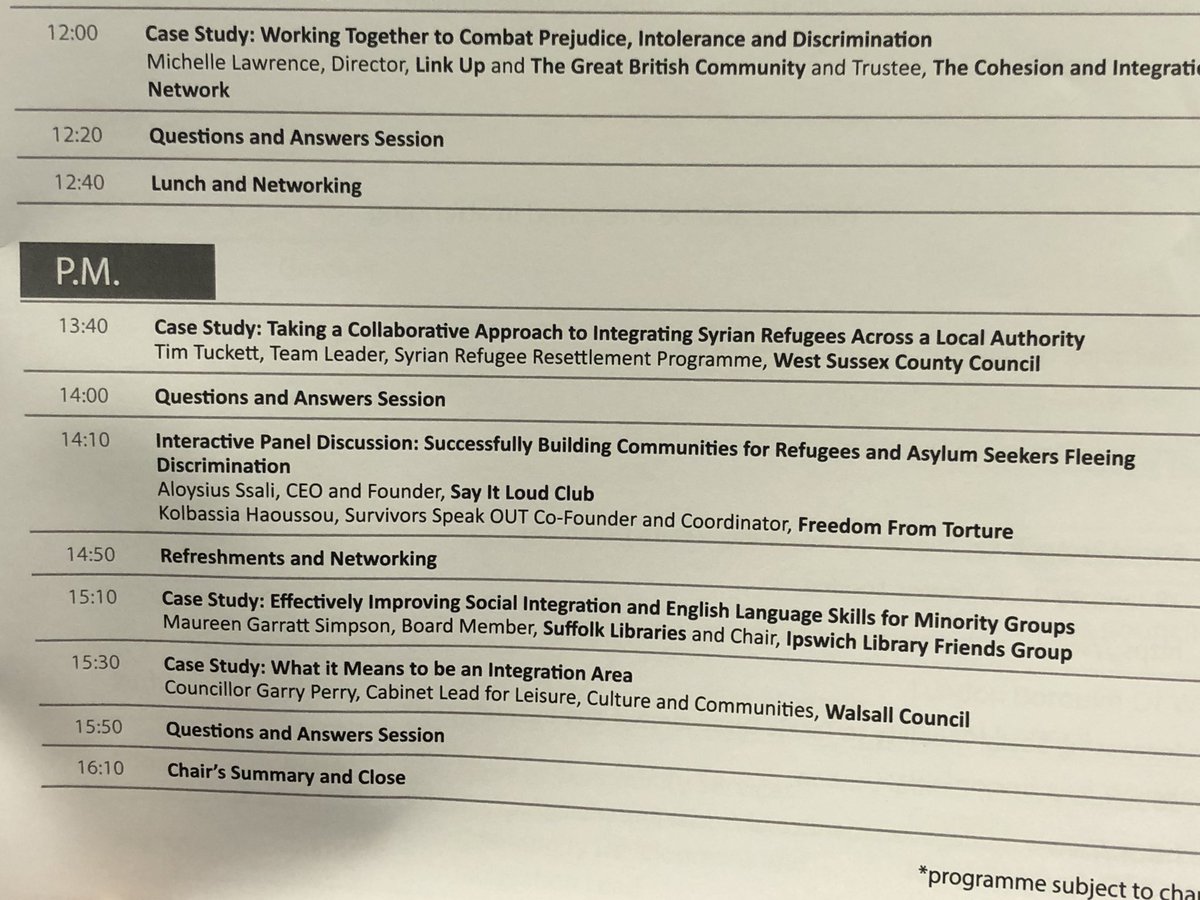 haoussou's tweet photo. Getting ready to speak at #IGIntegratedCommunities at this Interactive Panel Discussion: Successfully Building Communities for Refugees and Asylum Seekers Fleeing Discrimination. @FreefromTorture @SSOonline https://t.co/lgWDb4Yd6e
