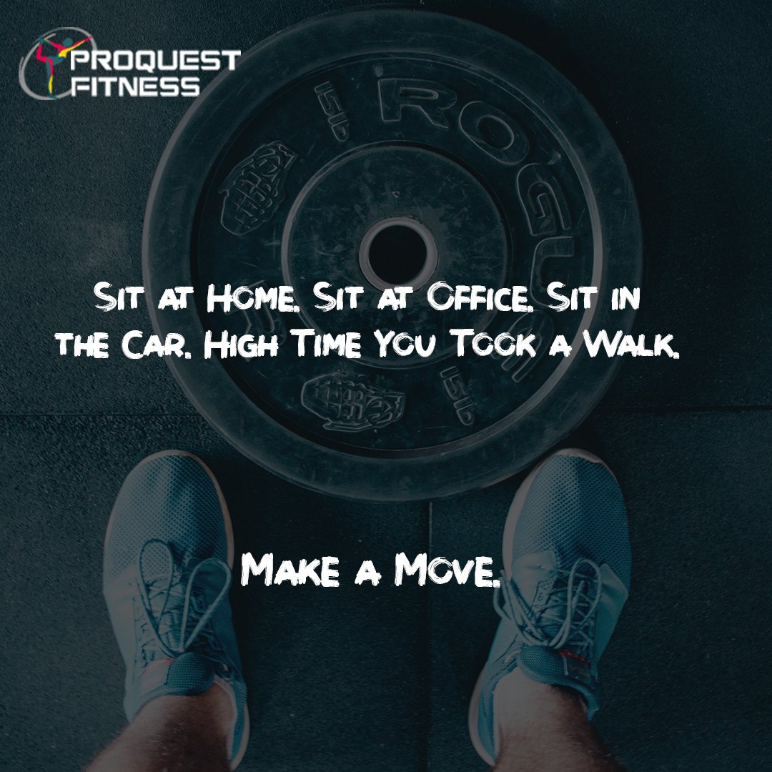 ProquestF's tweet image. Move and stay healthy. Excessive sitting can be injurious to your health. Let your feet help you to a healthy life-style
#gym #proquestfitness #healthylifestyle #makeamove #calories #hyderabad #மாமாபாண்டியராஜன்  #makeamovie #NishabdhamTeaser