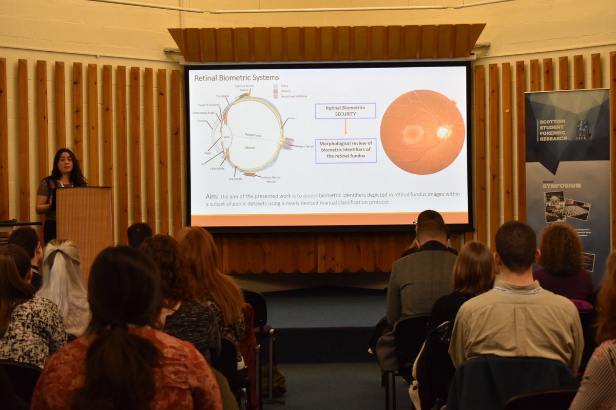 SSFRSymposium's tweet photo. We had a wonderful opening session where we learned from Andrew Brandon about drug metabolism in a poly-substance use context, Lilli Dan about analysis of biometric identifiers in retinal fundus images, and Fabio Casali about validation of presumptive blood tests https://t.co/SsH9BA3TW1