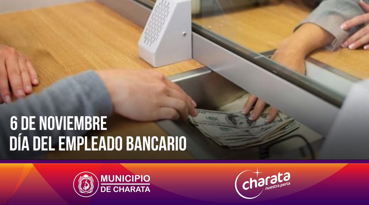 ¡Feliz día a todos los #EmpleadosBancarios!

#CharataNuestraPerla