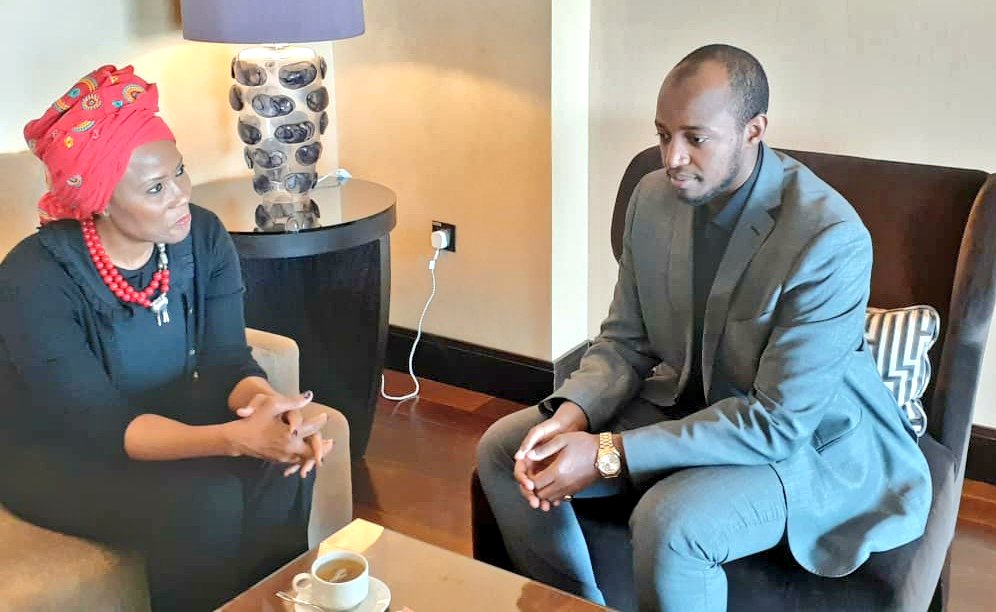 ahunnaeziakonwa's tweet image. Pleasure meeting @KingOyoOfficial of #Uganda. Thanks for honouring our invitation to be at the #HighLevelDialogueGH tomorrow in #Ghana.